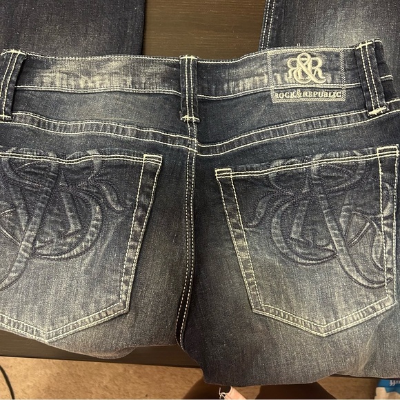 Rock & Republic Men’s Slim Straight Jeans Denim 32X32 - Picture 4 of 9